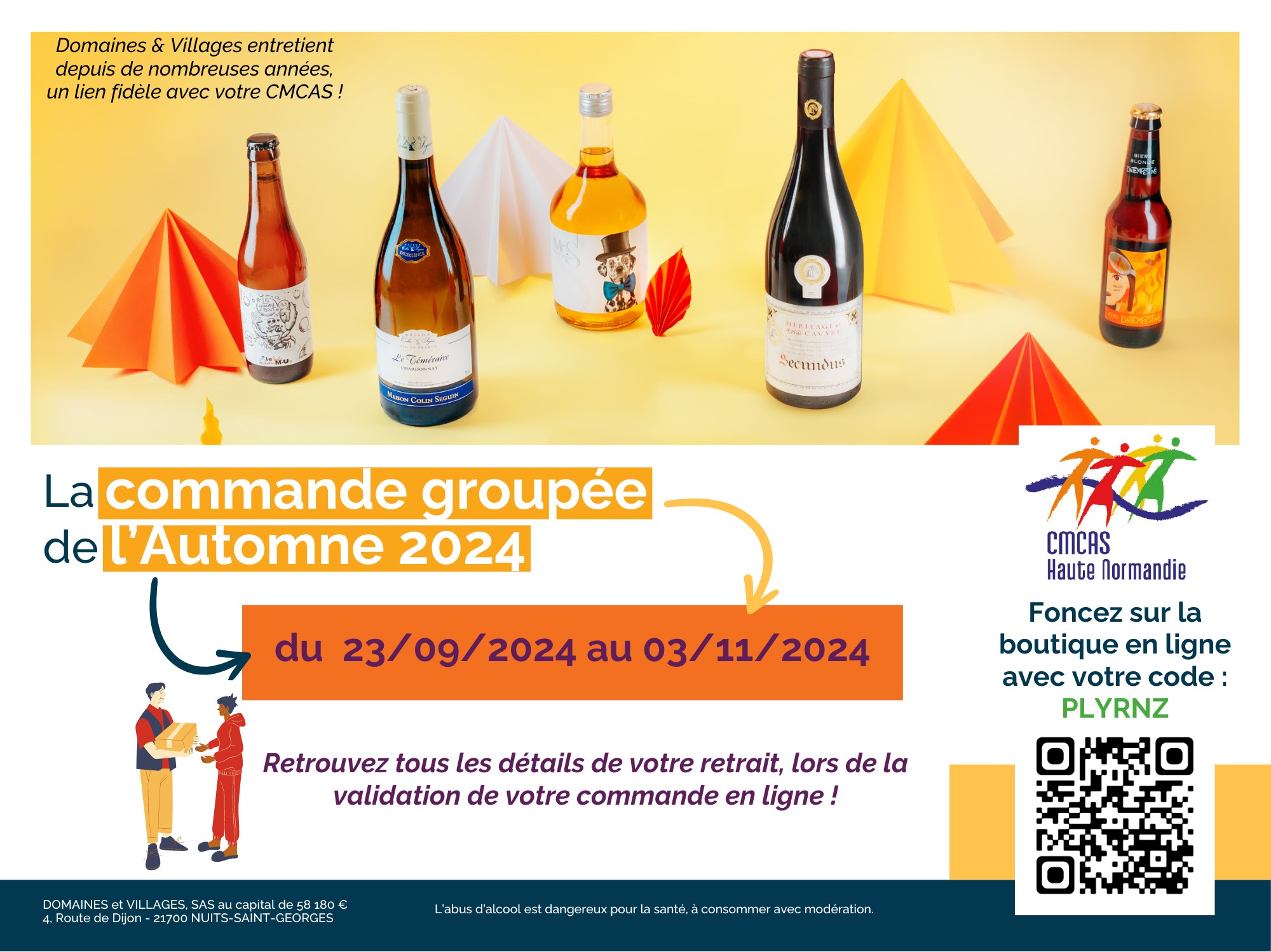 Commande groupée - Domaines & Villages Automne 2024